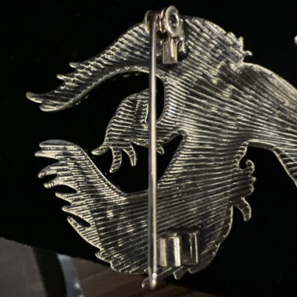 Jewelry Brooch Red Phoenix Brooch Rhinestone - Picture 12 of 13